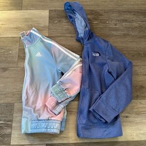 Girls Athletic Zip Up Jacket Bundle - Medium